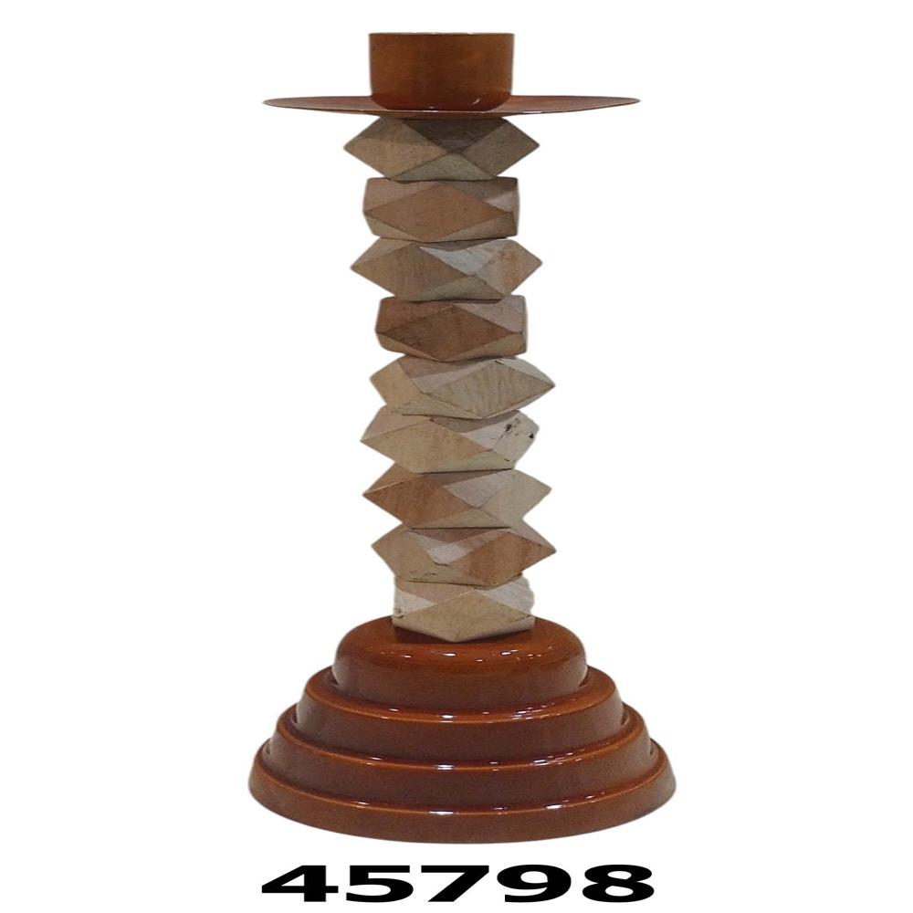 Wooden candle stand holder