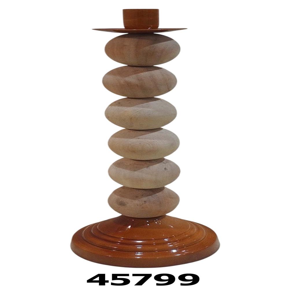 Wooden candle stand holder