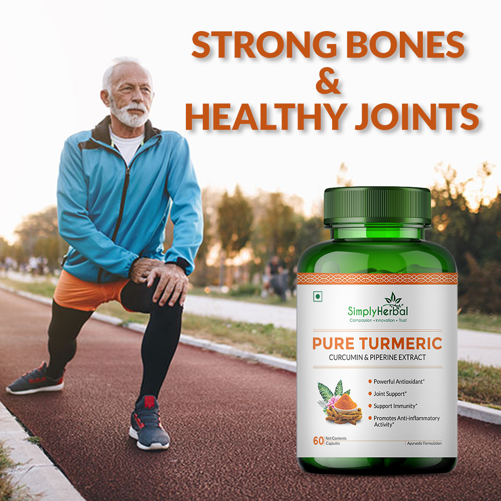 Simply Herbal Turmeric Curcumin Extract Capsules 800MG