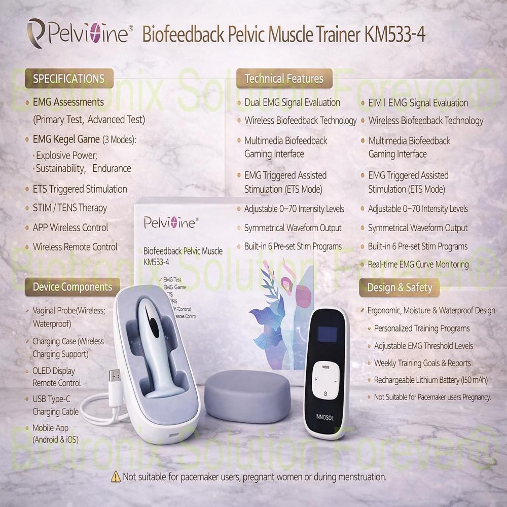 EMG Pelvic Trainer KM-533-4 for Muscle Activation and Rehabilitation