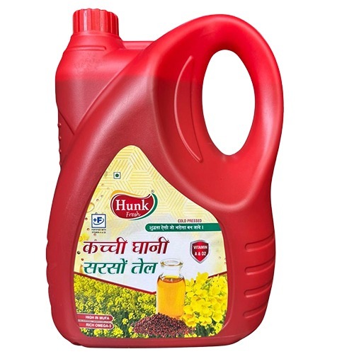 5 Ltr Kacchi Ghani Mustard Oil