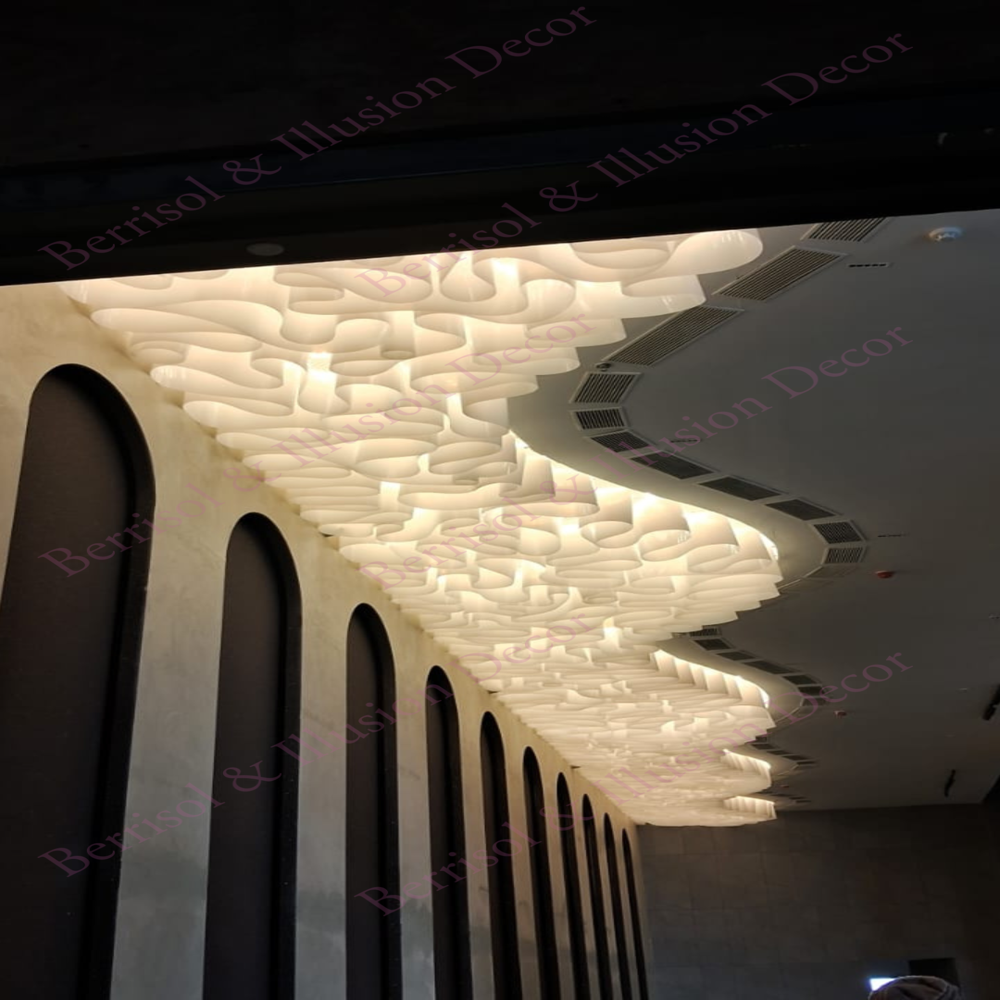 Textile Fabric Ceiling - Warranty: 10years