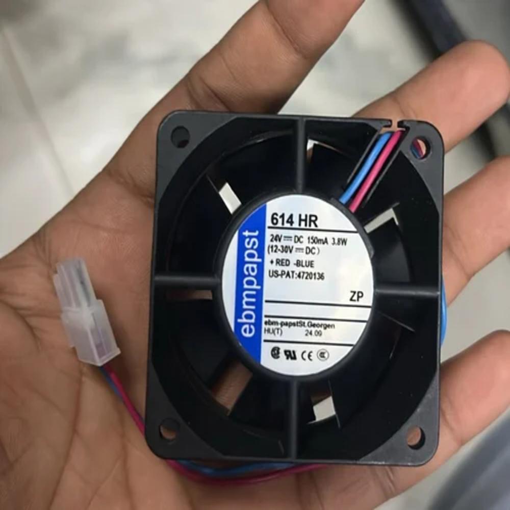 EBMPAPST 614 HR 24V DC 3.8W 6025mm Ball Bearing Industrial Inverter Axial Cooling Fan
