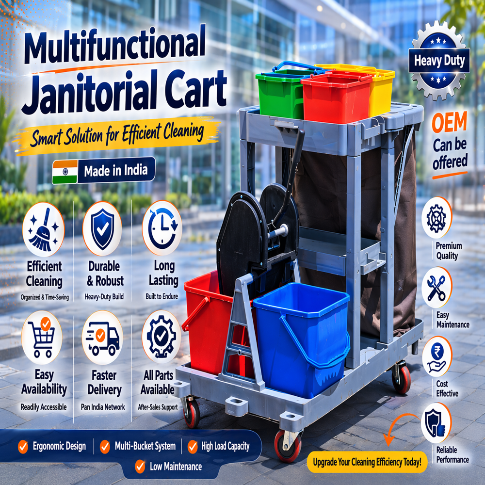 Multifunctional Janitorial Cart  
