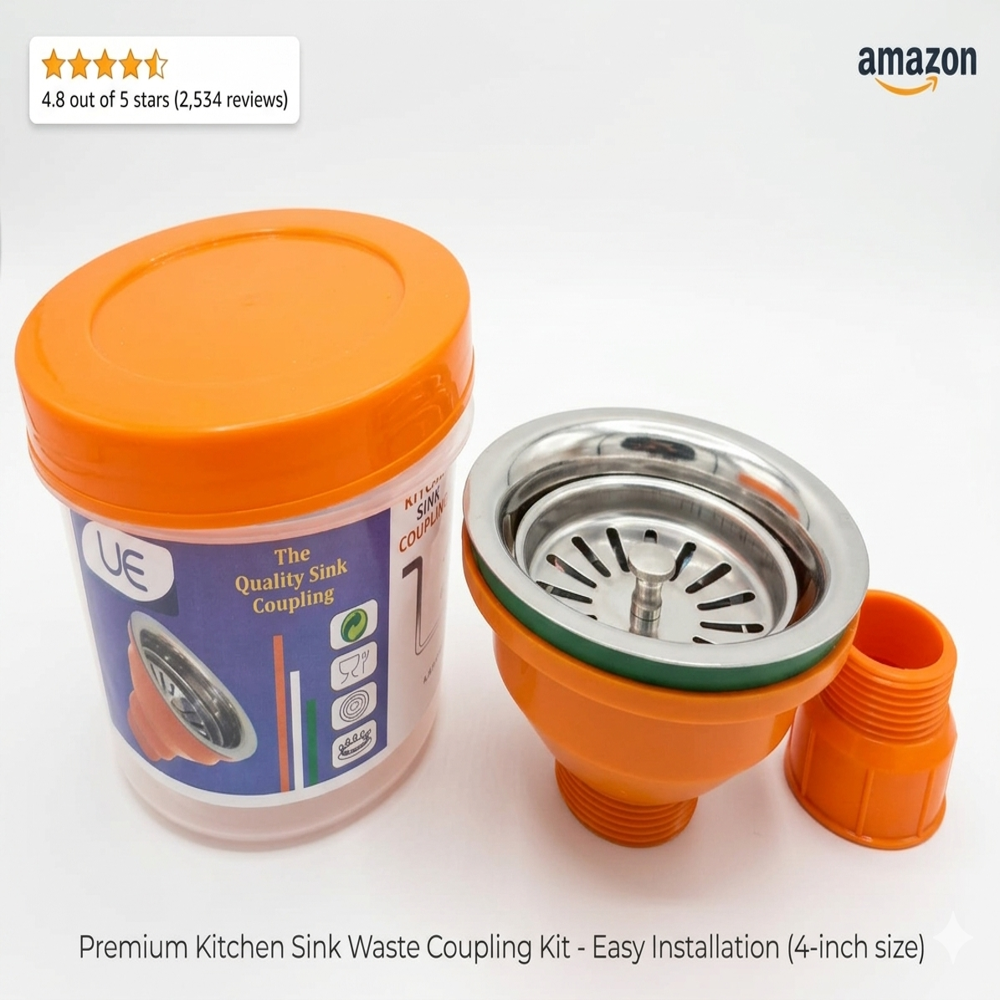 Dabba Sink Coupling - Color: Orange