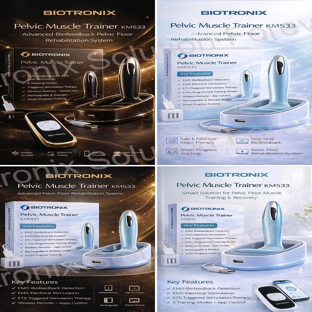 Wireless Pelvic Therapy Device KM-533-4 for Muscle Strength and Recovery