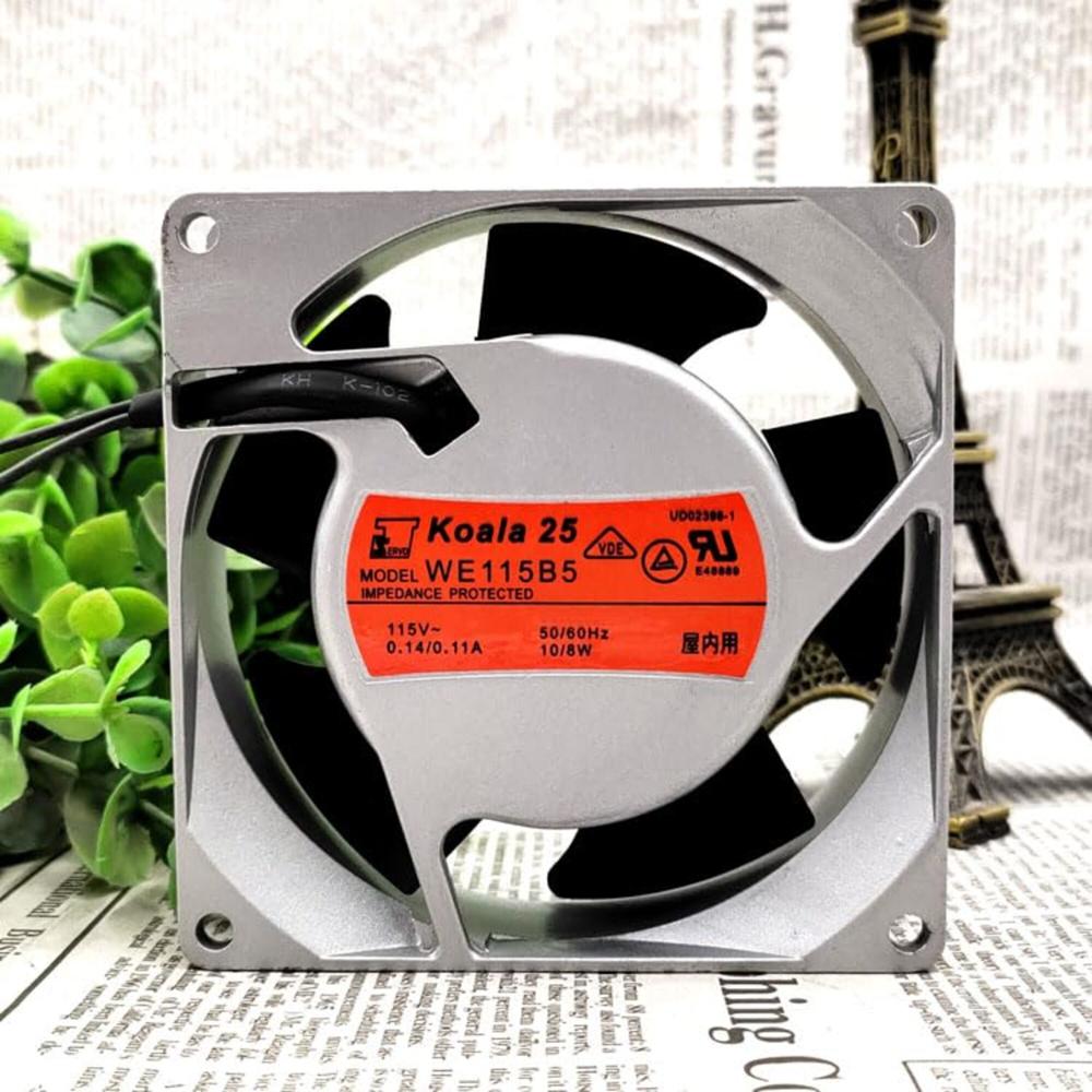 NIDEC WE115B5 115V AC 0.14/0.11A 10/8W 9025mm Ball Bearing Industrial Inverter Axial Cooling Fan