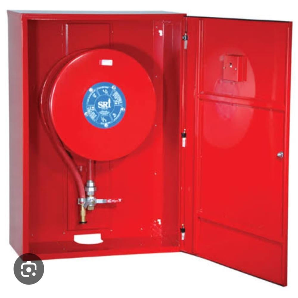 Single Door Fire Hose Box - Artwork: Handmade