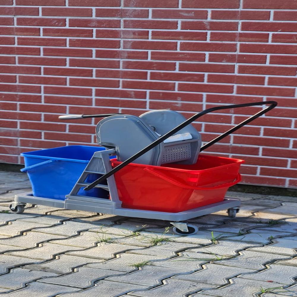 Double Bucket Mopping Trolley