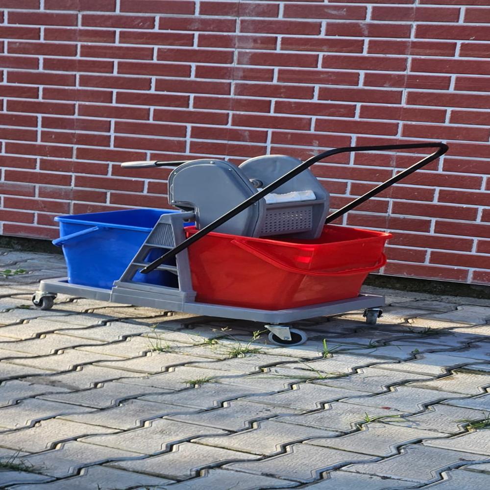 Double Bucket Mopping Trolley