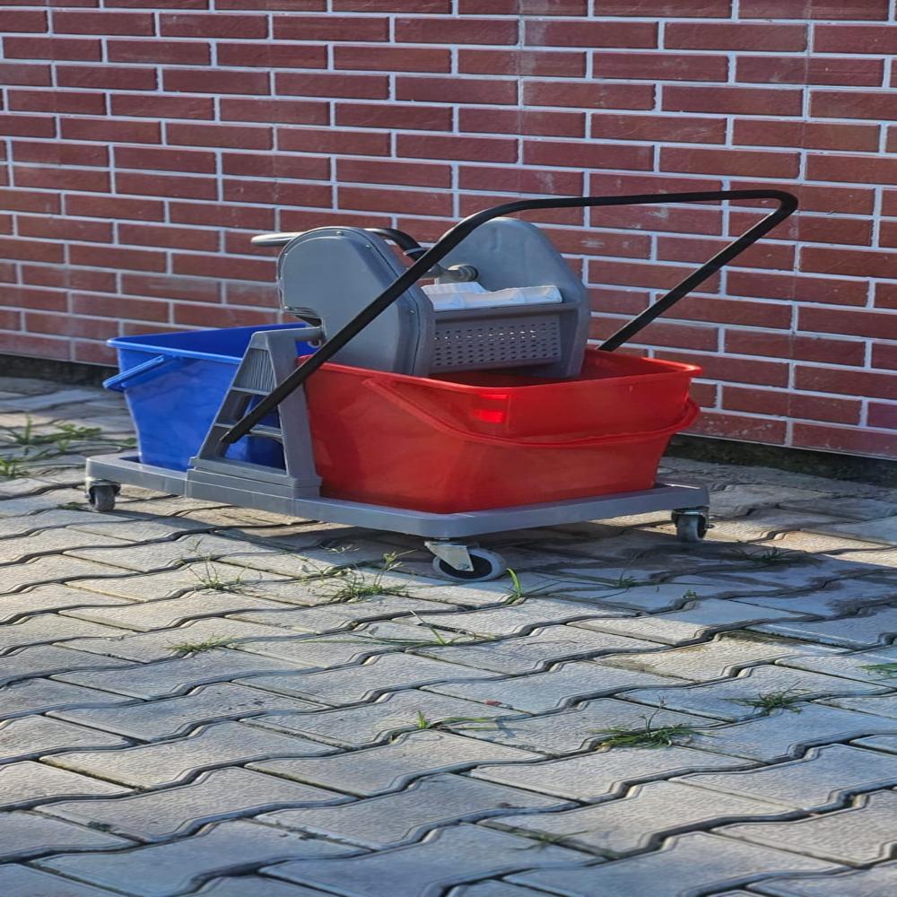 Double Bucket Mopping Trolley
