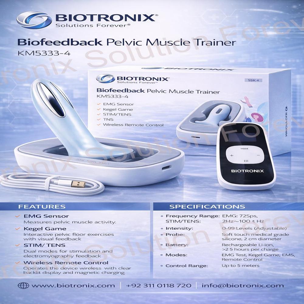 Wireless Pelvic Floor Strength Device KM-533-4 with Smart Features