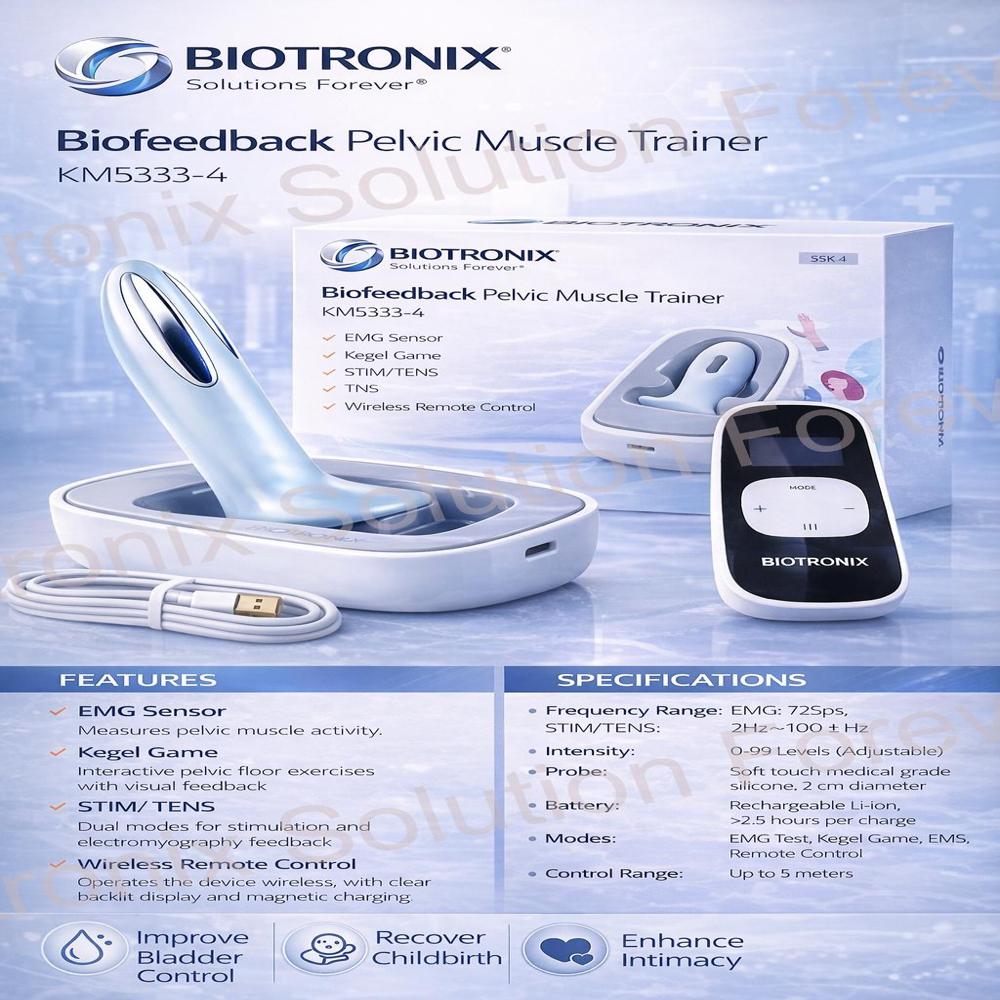Wireless Pelvic Floor Strength Device KM-533-4 with Smart Features