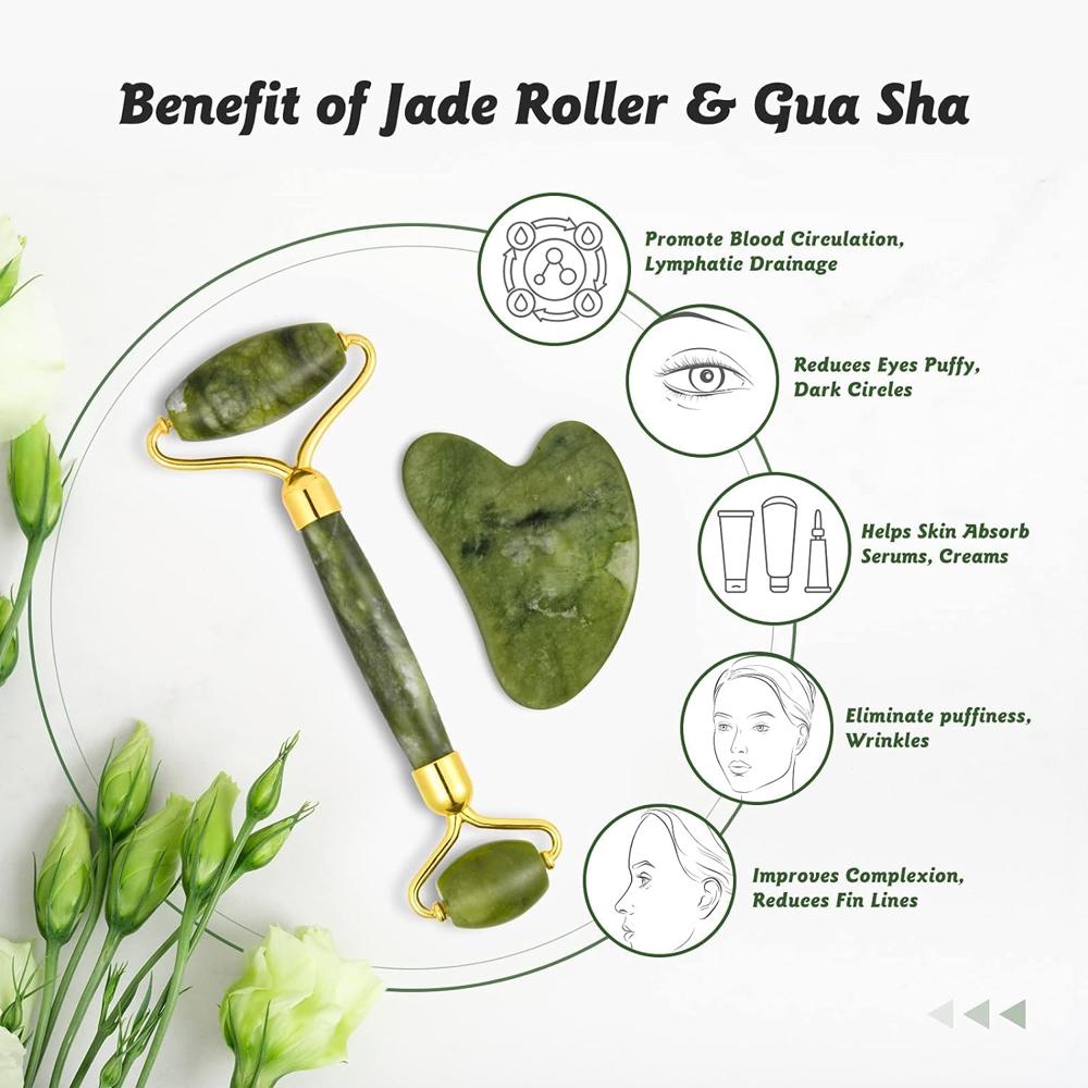 Natural Green Facial Roller