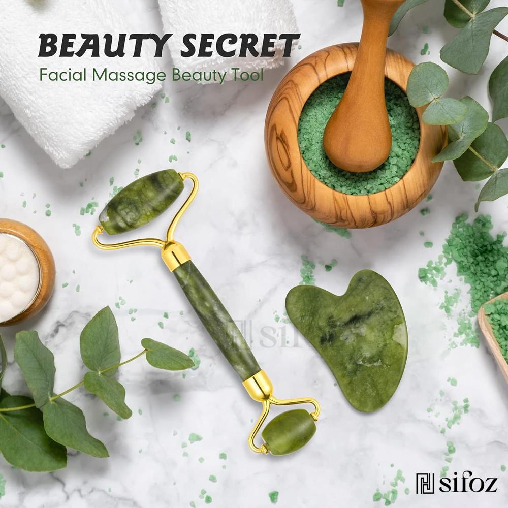 Natural Green Facial Roller