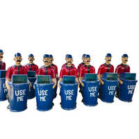 Frp Cartoon Dustbin - Application: Outdoor And Indoor Waste Collection