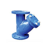 Flanged Y-strainer - Stainless Steel Ss304/ss316, 2 To 24 Inch, Blue, Bolted Cover | Customizable 40-400 Micron Mesh, Flanged Ansi/din/bs, Hydrostatic Tested