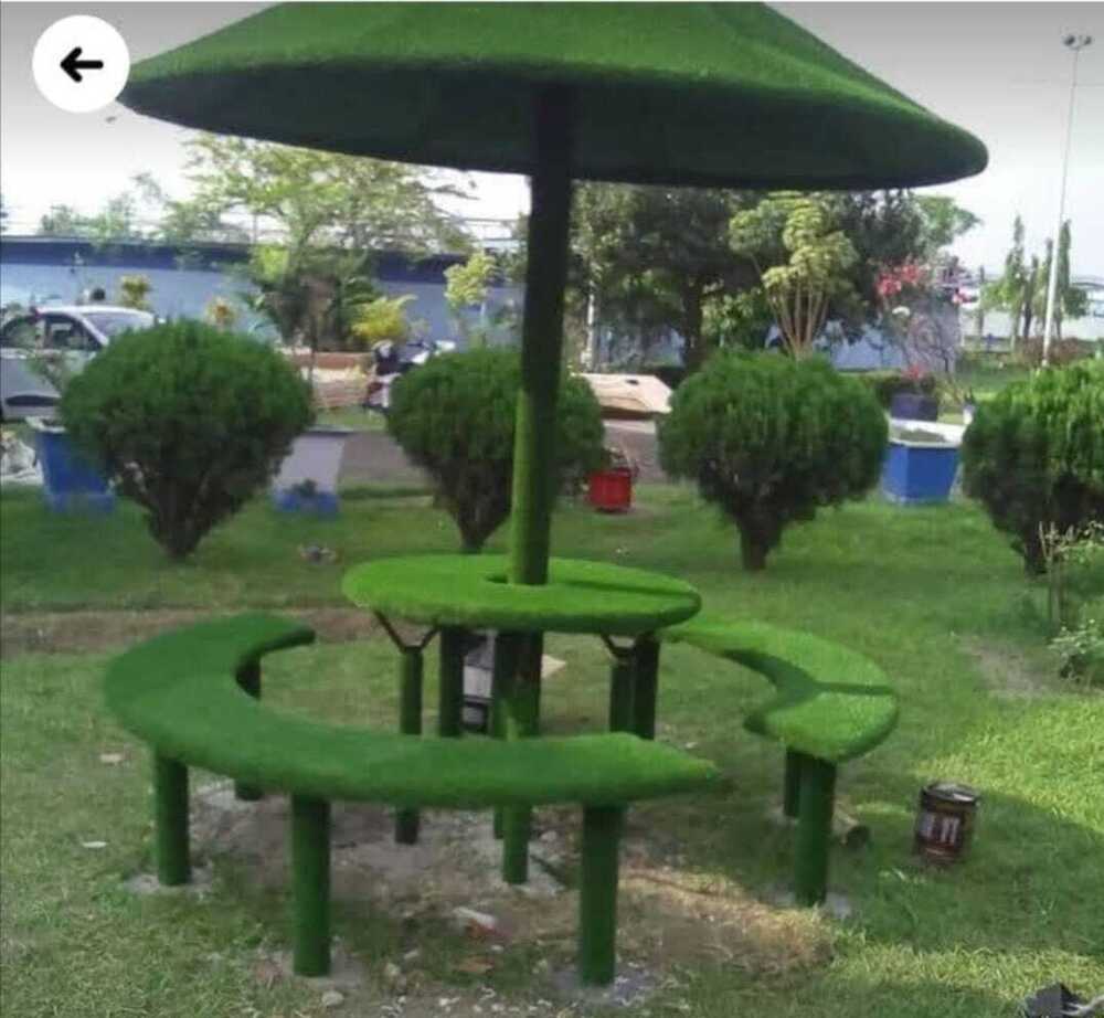 Frp Artificial Glass Garden Bench