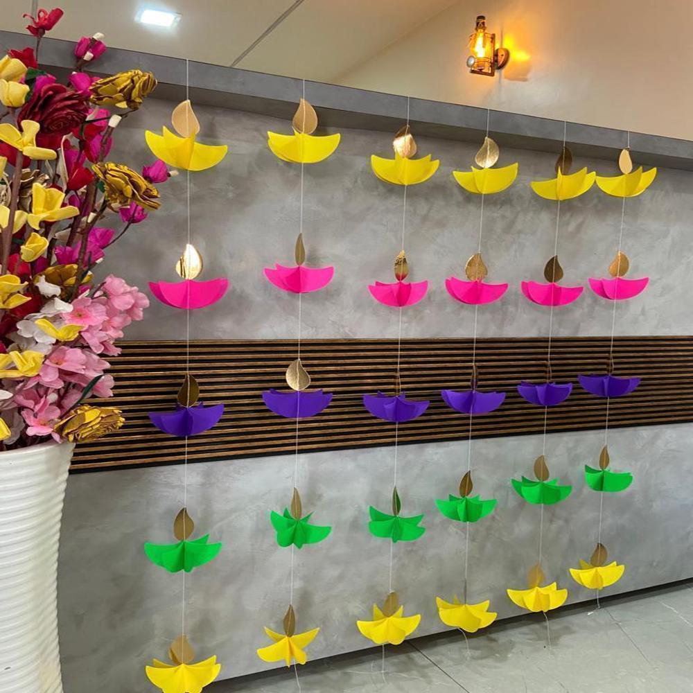 Paper Diya Hanging for Diwali