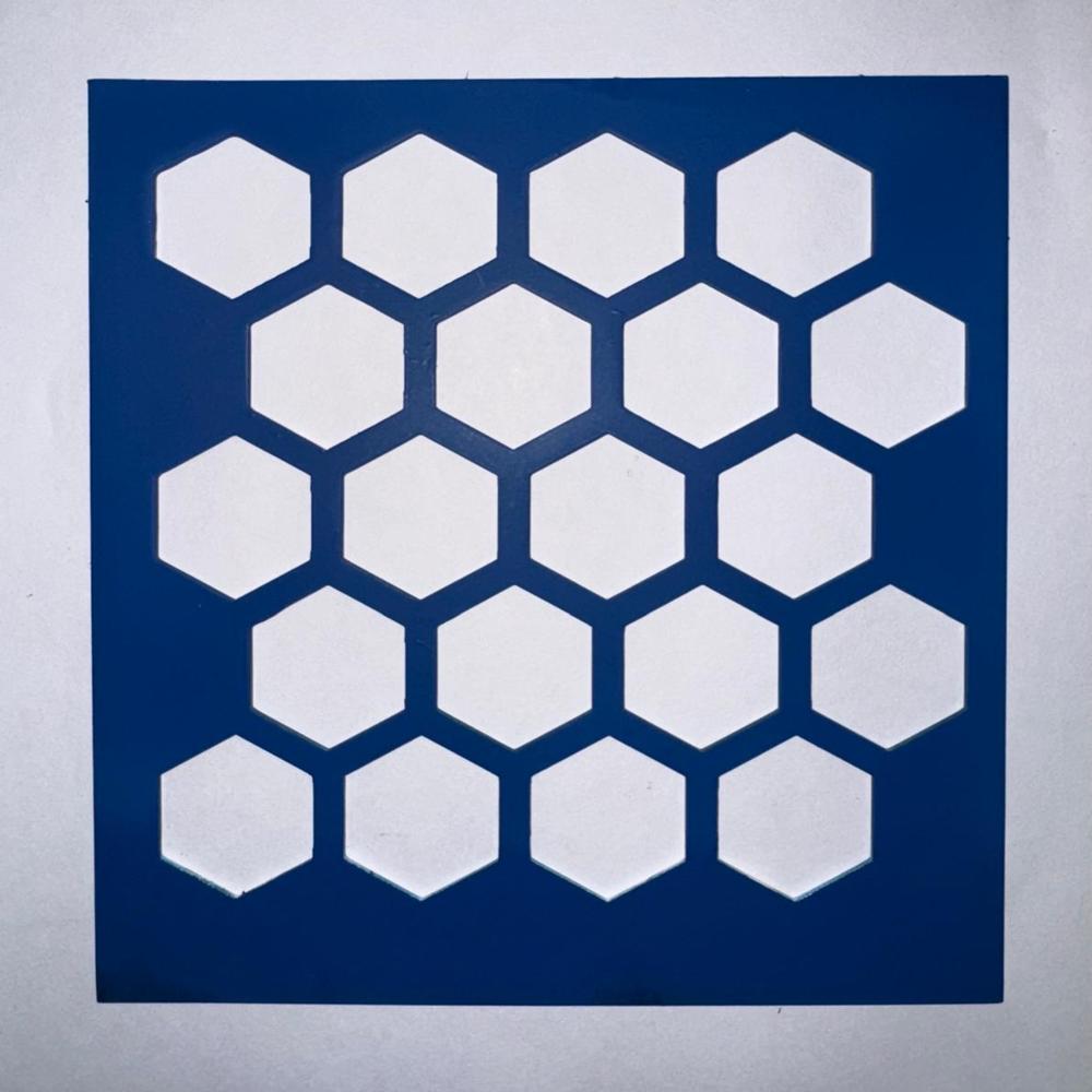 Hexagonal Hole Perforated Sheet - Color: Silver