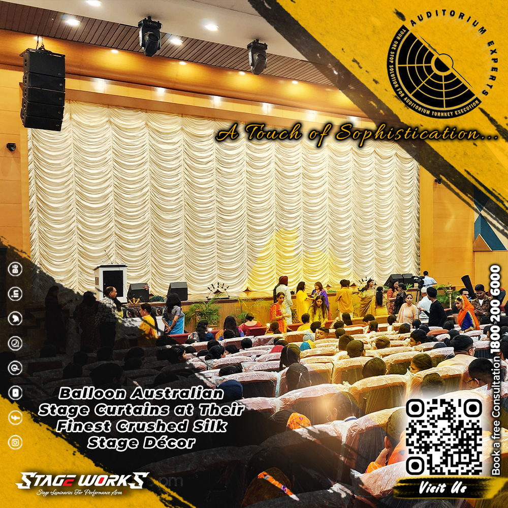 Auditorium Balloon Pleated Australian Stage Curtain