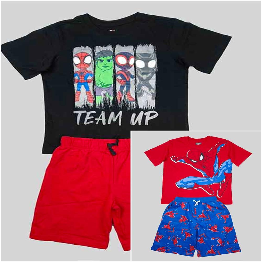 K22185 | Character Pri150nted Kids Short Sets Assorted