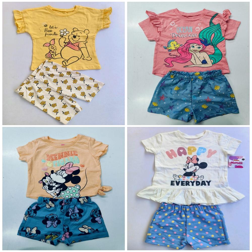 K22185 | Character Pri150nted Kids Short Sets Assorted