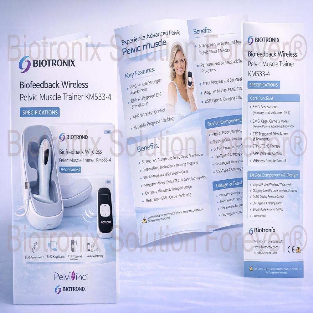 Pelvic Muscle Strength Trainer KM-533-4 with Easy App Control