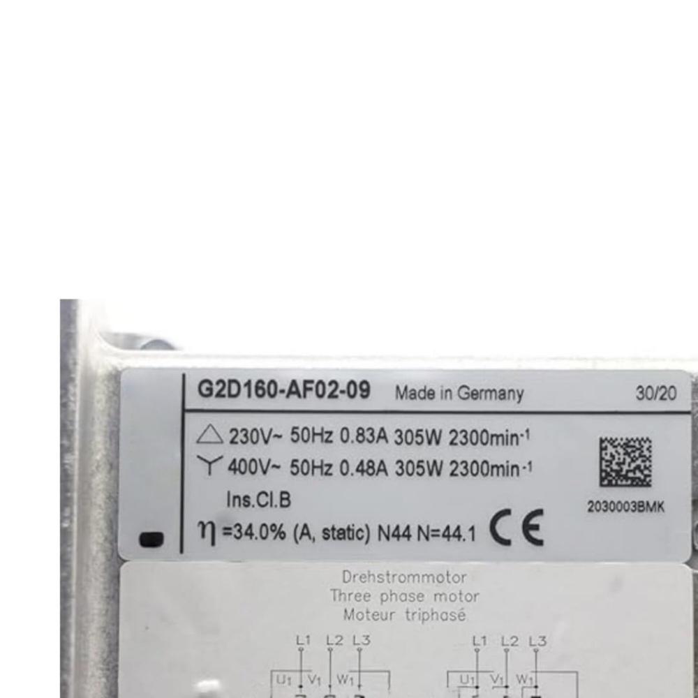 EBMPAPST G2D160-AF02-09 230/400V AC 325W 0.5A 16089mm Ball Bearing Industrial Blower Fan