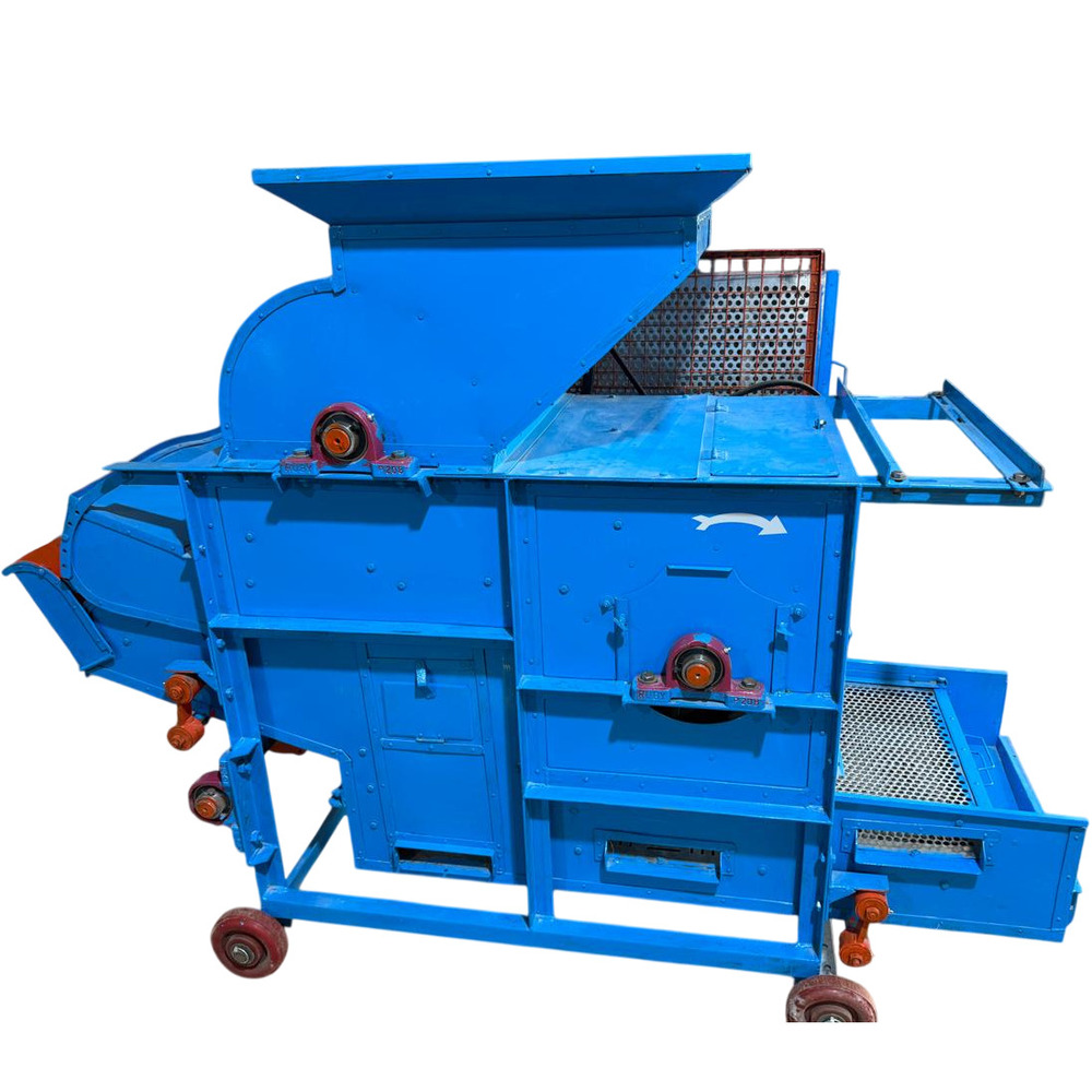 Castor Motor Operated Decorticator Machine