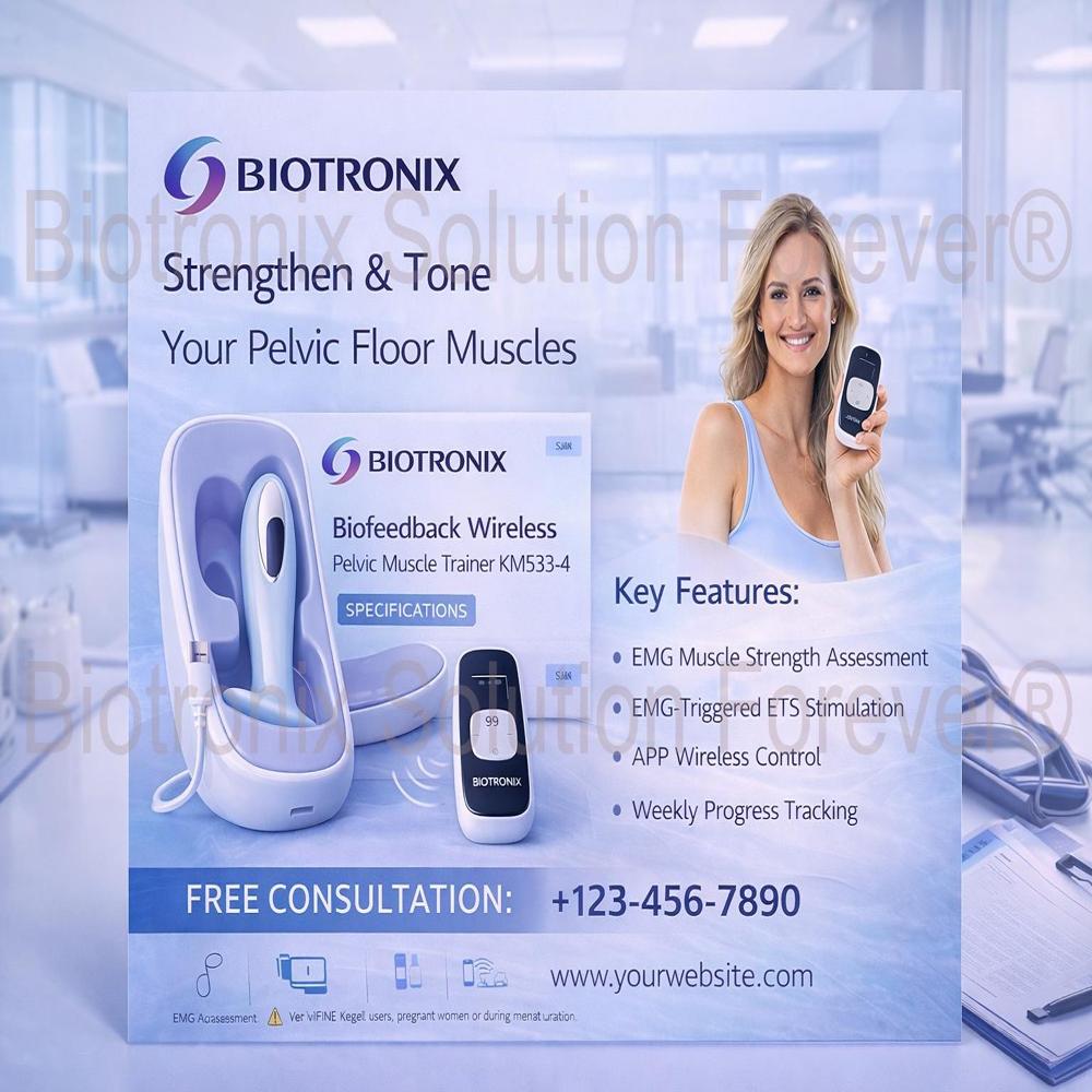 Smart Pelvic Floor Trainer KM-533-4 with Wireless App-Based Therapy Support