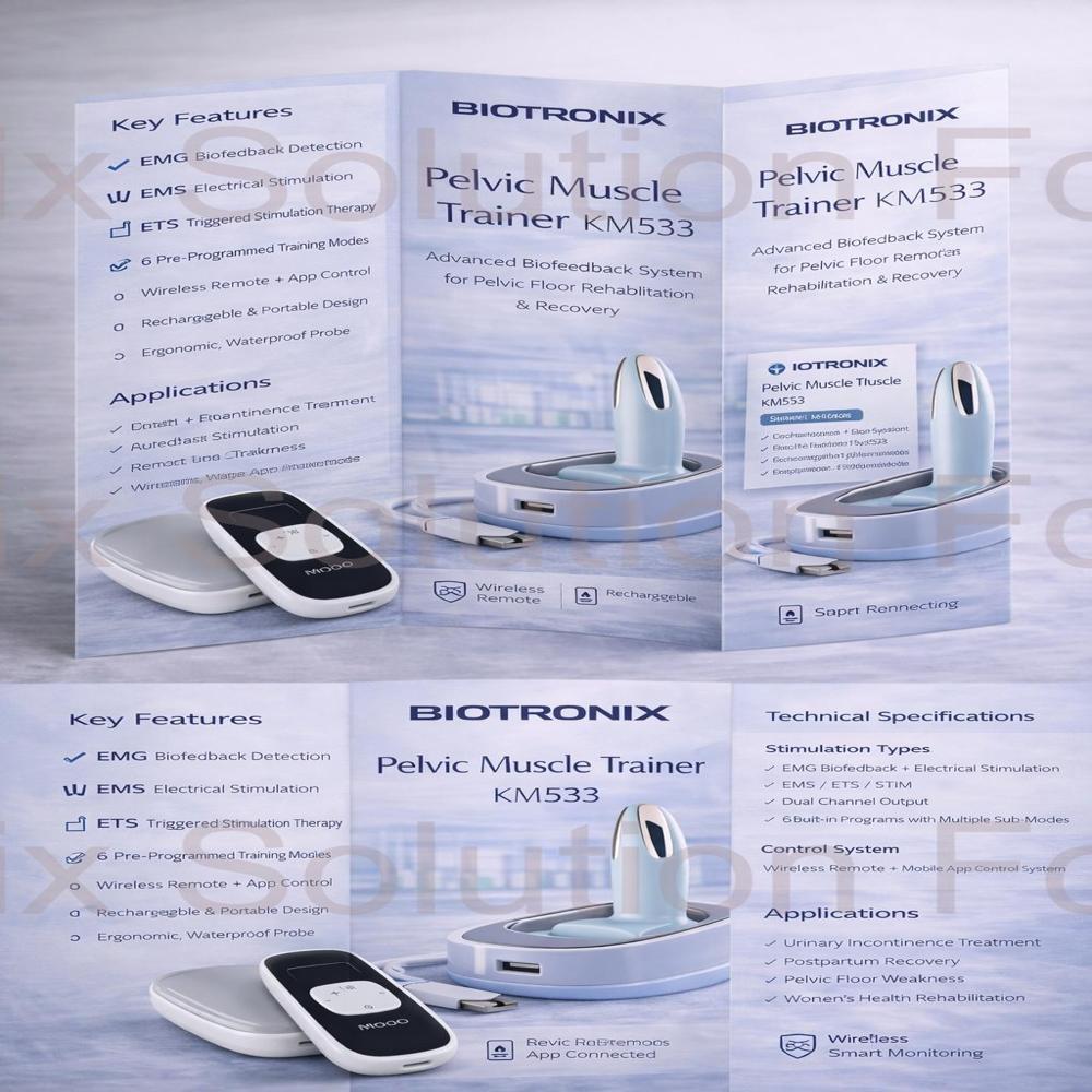 Smart Pelvic Floor Trainer KM-533-4 with Wireless App-Based Therapy Support