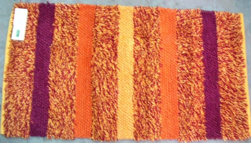 Orange Microfiber Chenille Rugs