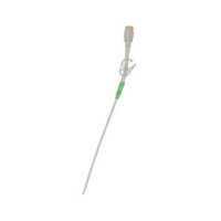 Single Lumen Dialysis Catheter - Polyurethane/silicone, 15-28 Cm, Translucent/blue | Kink Resistant, Radiopaque Line, Rounded Atraumatic Tip