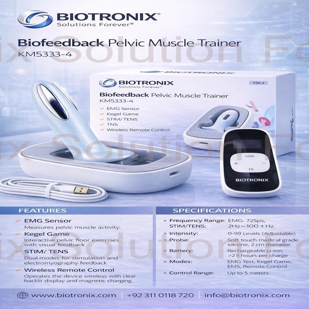 EMG Biofeedback Pelvic Device KM-533-4 for Muscle Strength and Control