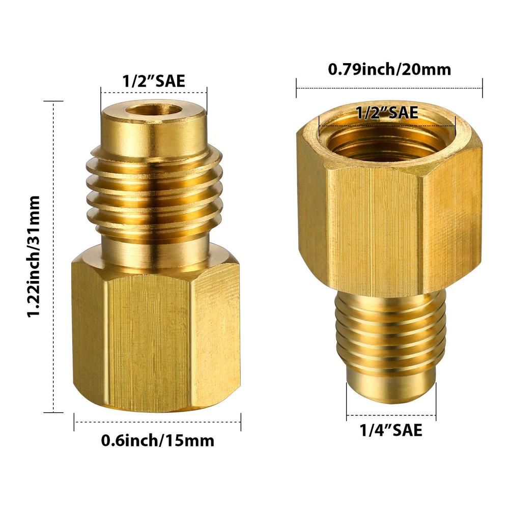 Brass Refrigerant Adapter R134A