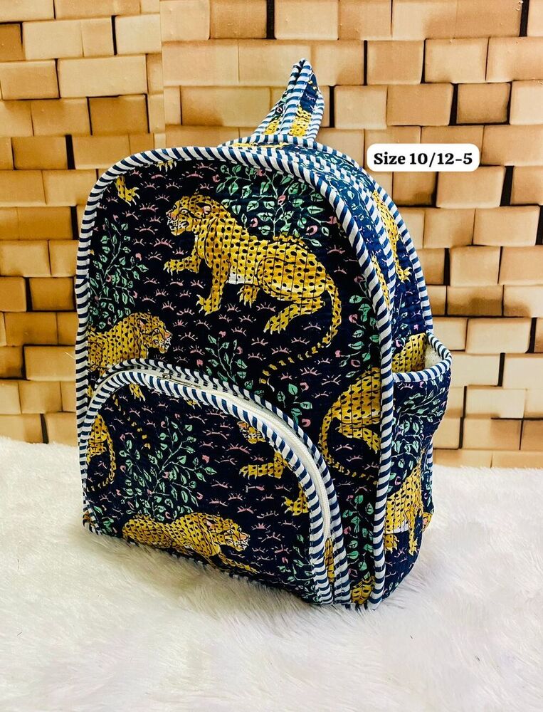Lightweight Printed Quilted Backpack