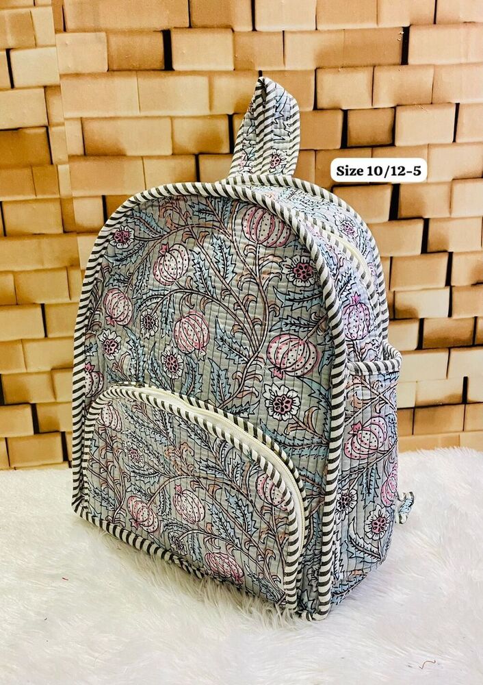 Multi Pocket Quilted Backpack