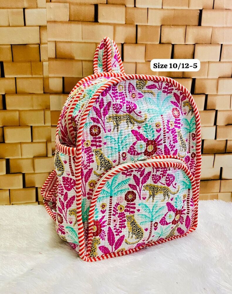 Premium Quilted Print Backpack
