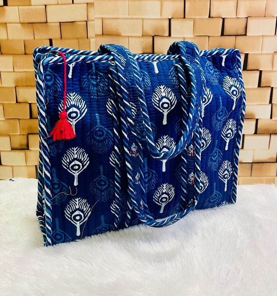 Cotton Quilted Hand Carry Bag