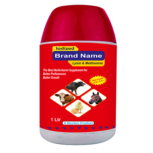 1Ltr Iodized Lysin And Methionine Multivitamin Supplement