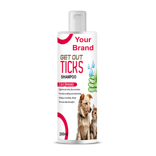 200ml 2 in 1 Formula Ticks Shampoo
