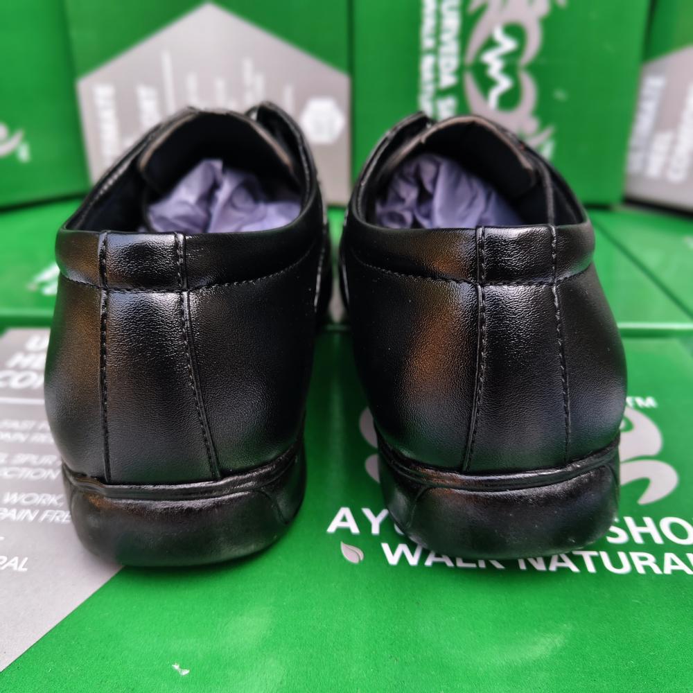 Ayurveda Shoes Durable Synthetic Leather Derby Shoes for Office