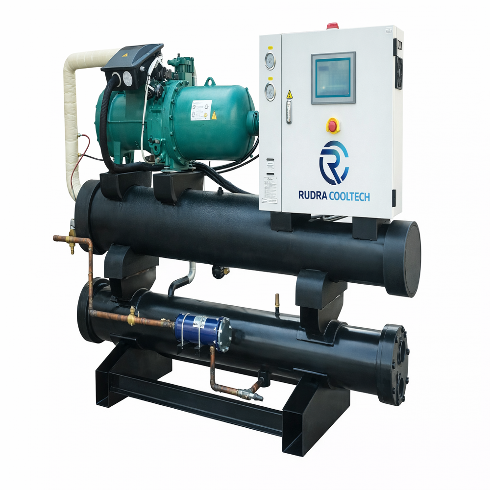 50 TR Water Cooled Screw Chiller Manufacturer in India | Industrial Central Cooling System