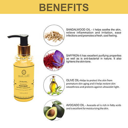 Saffon And Sandalwood Face Wash