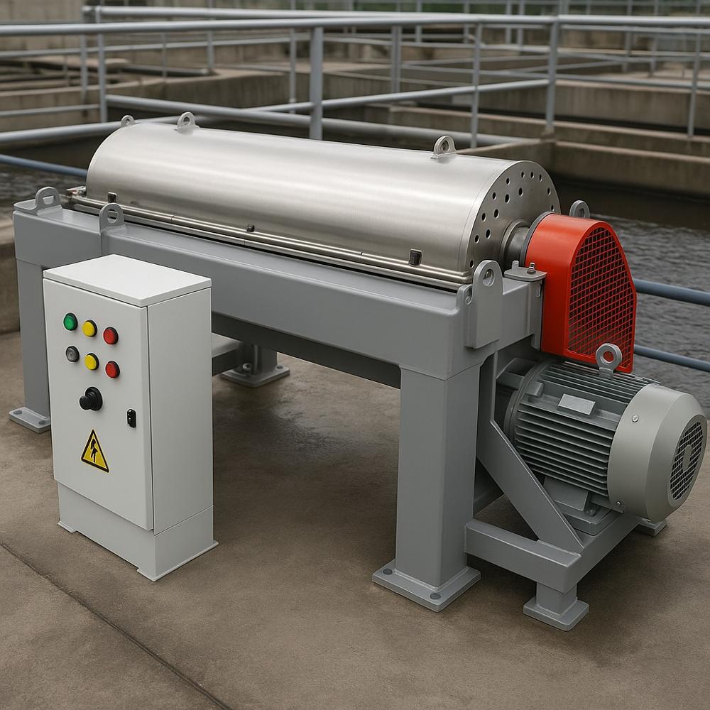 Trial ETP SS316 Self Cleaning Draining Decanter Centrifuge Press