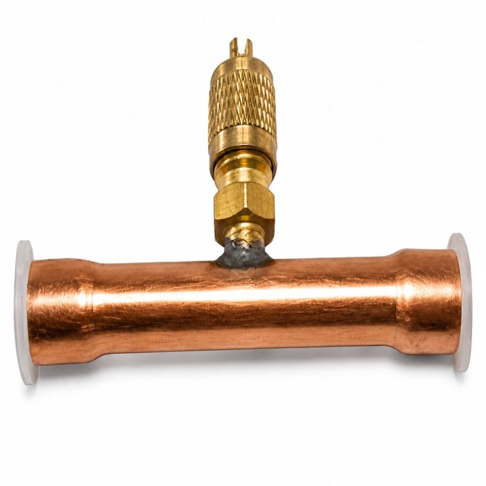 Brass Refrigeration Valve Tee