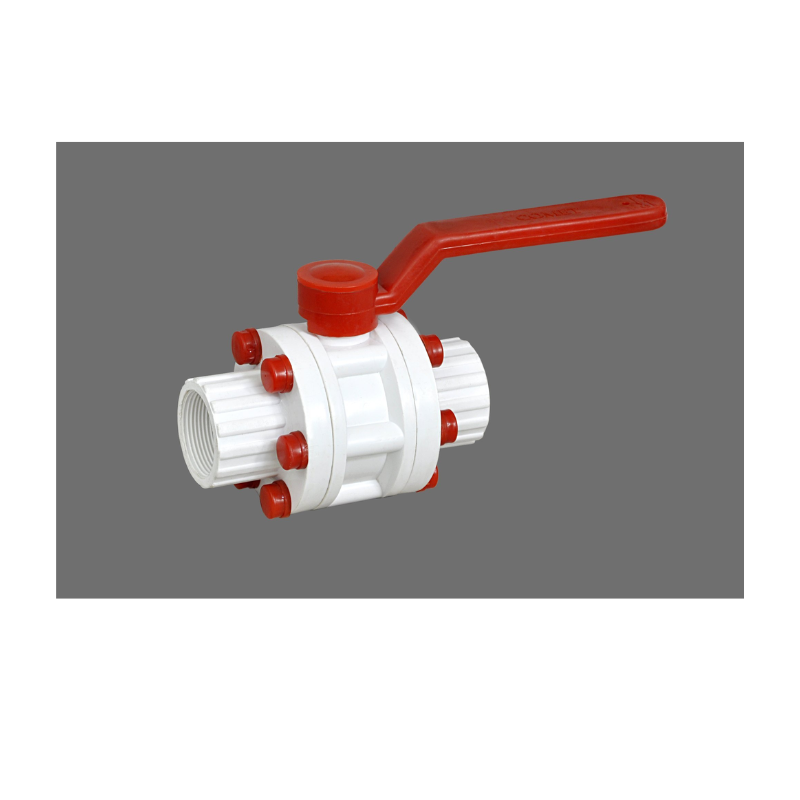 pp Double Union Ball Valve Handle 2 Inch 