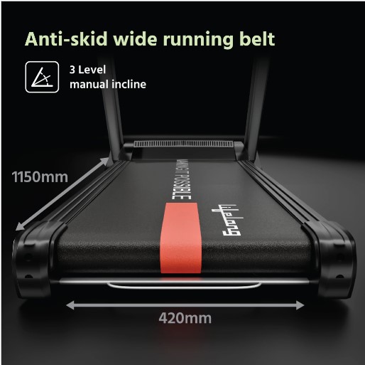 Lifelong LLTM153 Fit Pro 4.5 HP Peak Max Speed 14km/ hr 3 level Manual Incline Treadmill
