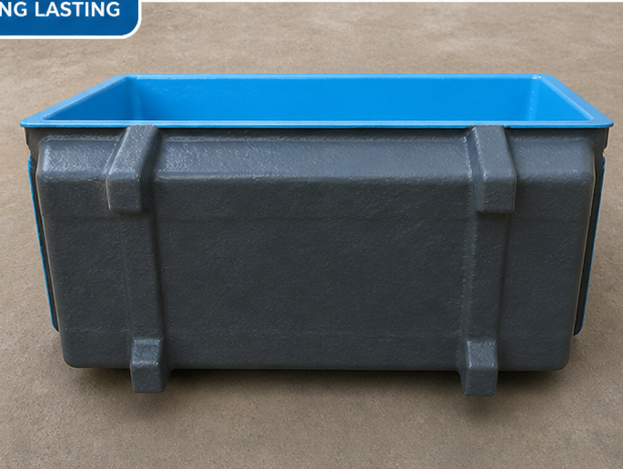 Frp Lining Services - Frp Material, 5-10mm Thickness, Variable Dimensions | Blue Smooth Finish For Chemical Tanks, Wastewater Treatment, Corrosive Environments